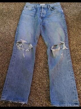 Agolde 90's Pinch Waist High Rise Straight Organic Cotton Jeans Size 29